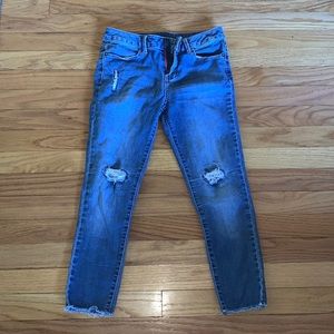Calvin Klein girls cropped skinny jeans